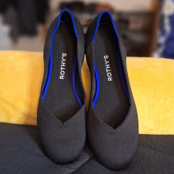 Rothy's Shoes - Rothy's Round Toe Flats Women's 8 Black Sustainable Recycled Preppy Comfy